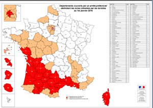 Carte infestation termites SEINE SAINT DENIS